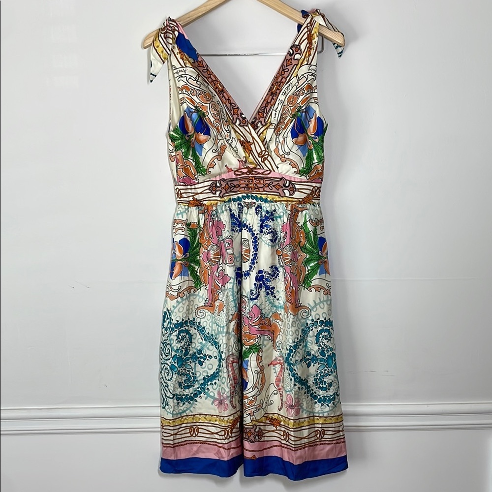 Anthropologie Collette Dinnigan Women’s Silk Dress Multi 4
